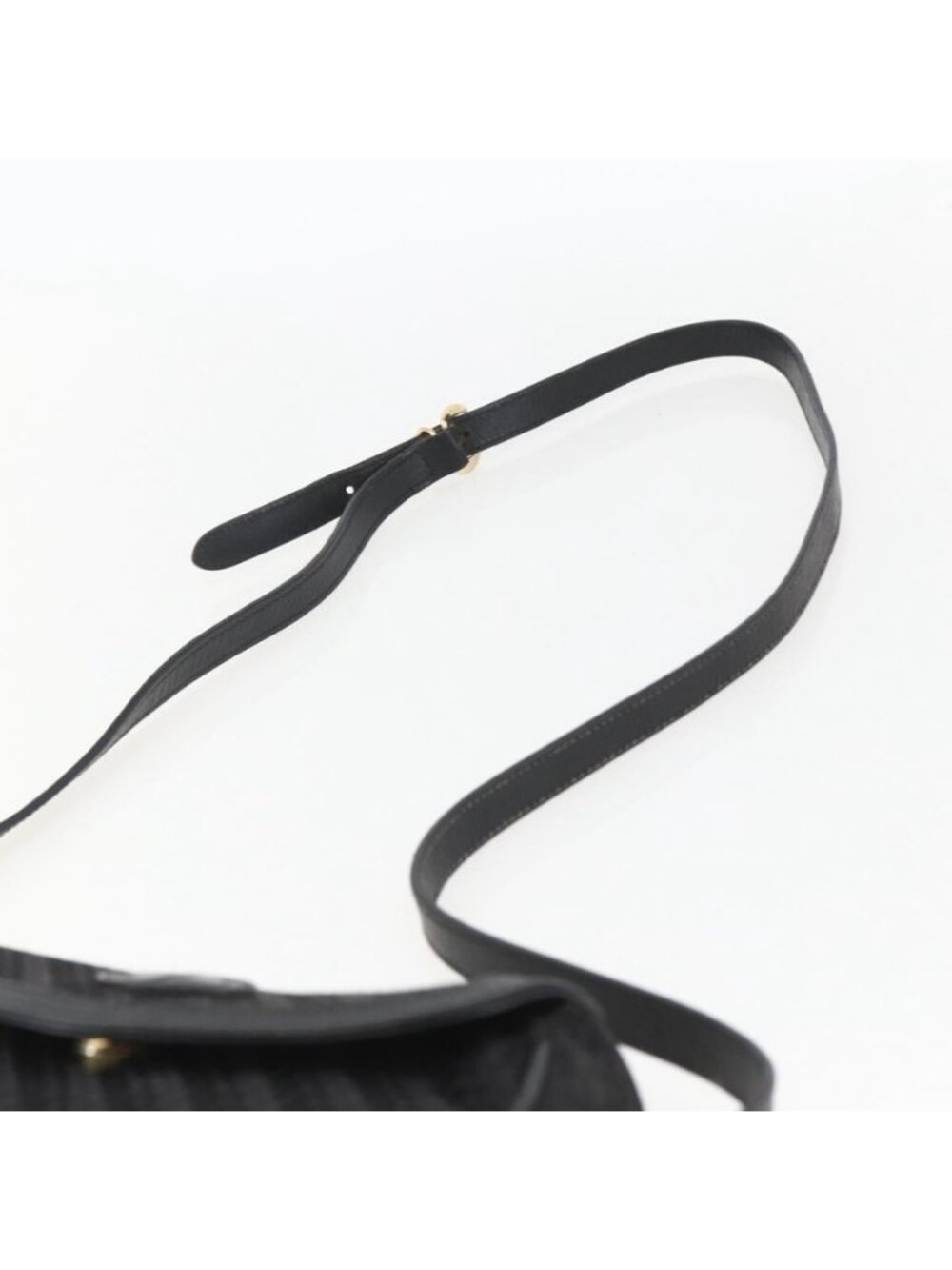 Authentic GUCCI Shoulder Bag Old Gucci Black Gold - Picture 15 of 16